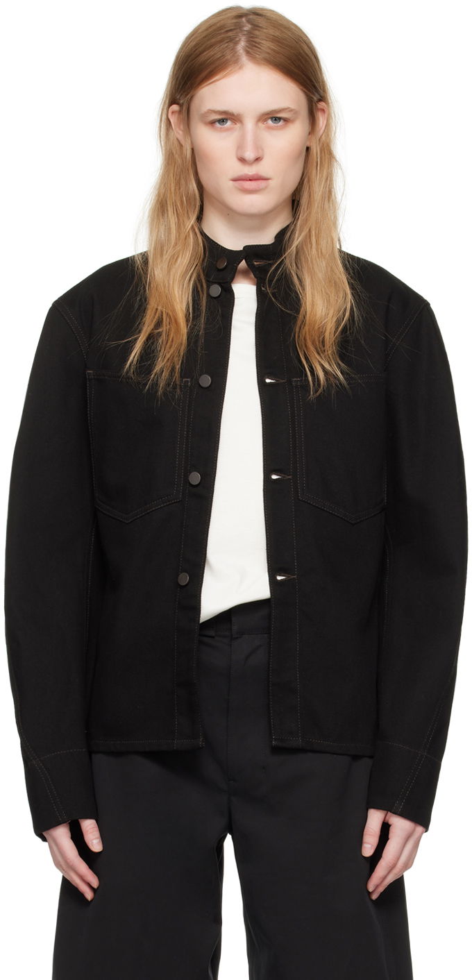 Lemaire Curved Sleeve Denim Jacket