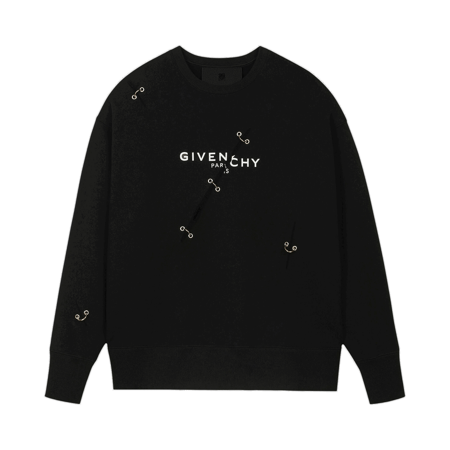Sveter Givenchy Oversized Crewneck Čierna | BMJ0B83Y69 001, 0