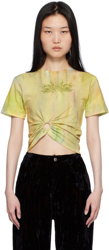 Crop Top Collina Strada Collina Strada Tie-Dye Ring Cropped T-Shirt Žltá | XX3380, 0