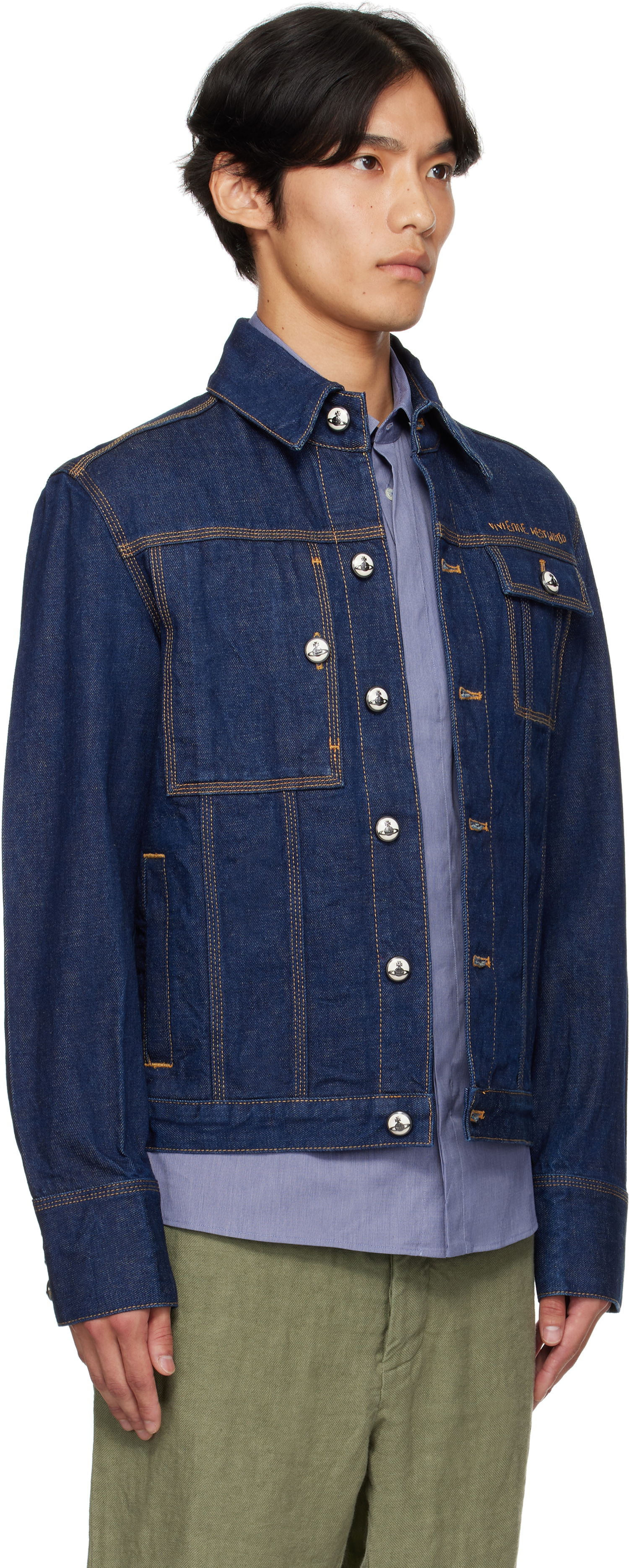 Bunda Vivienne Westwood Vivienne Westwood Worker Denim Jacket Modrá | 2801000I-W0163-, 1