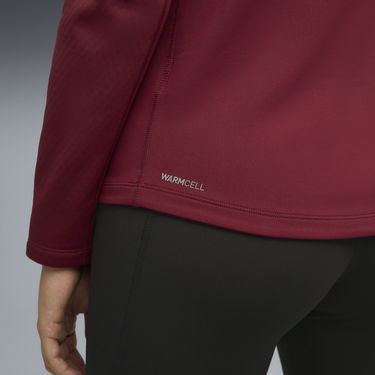 Tričko Puma Textured Long-Sleeved Crew Neck Top with Zipper Chest Pocket, PUMA x SAYSKY Vínová | 660240_90, 4