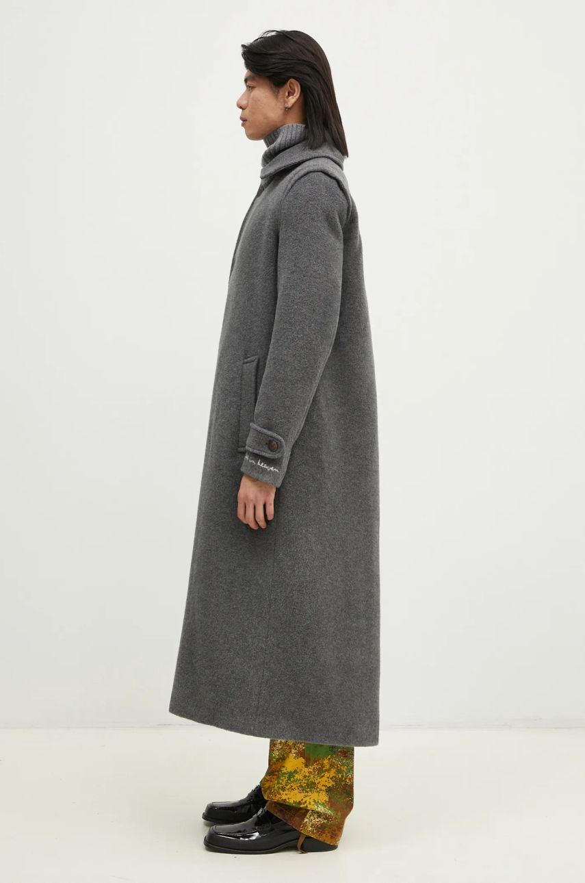 Kabáty Fiorucci Fiorucci Wool Coat Šedá | U01FMOCO244WO01GY01, 1