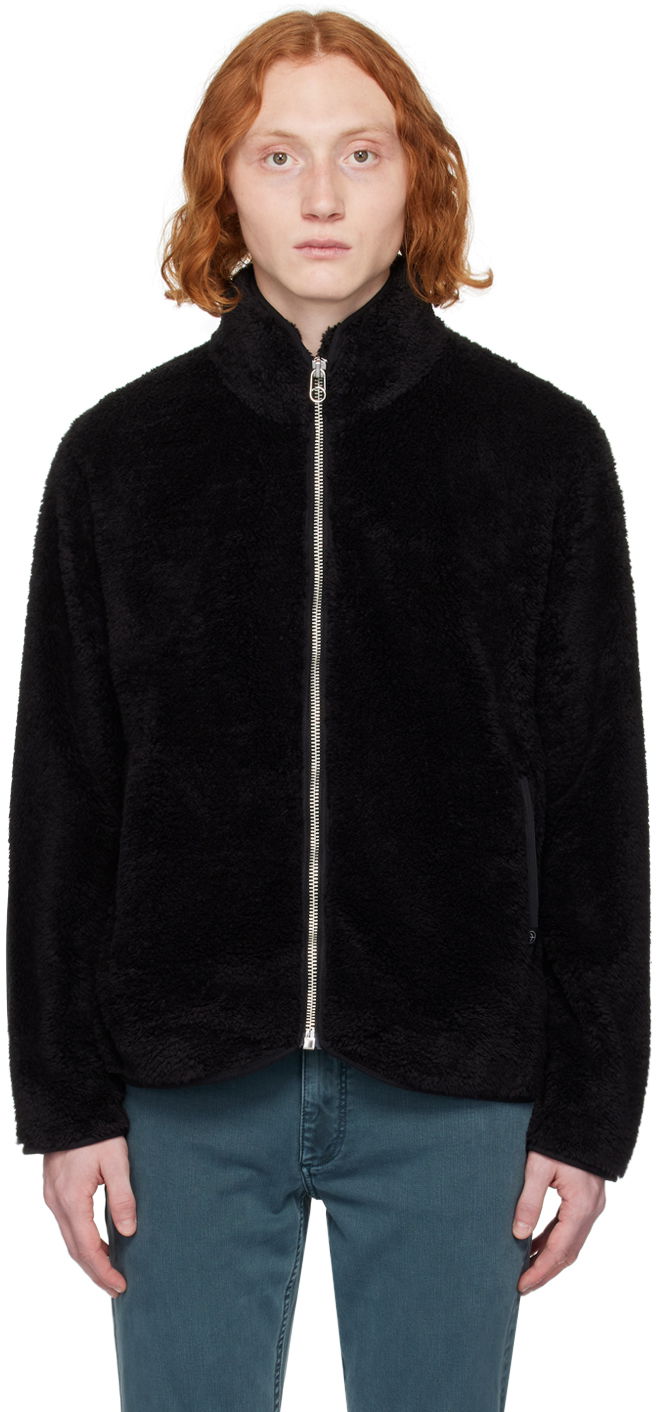 Bunda rag & bone Felix Full-Zip Fleece Jacket Čierna | MBW23H2410PFML, 0