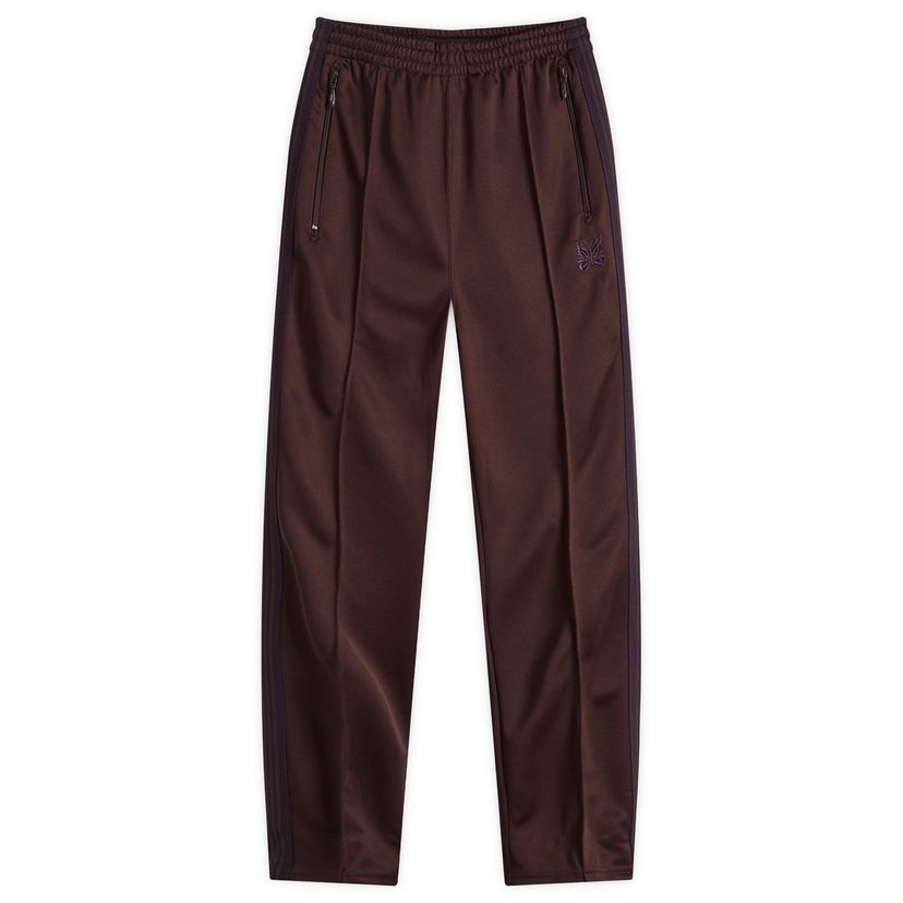 Tepláky Needles Track Pant Smooth Narrow Dark Brown Large Hnedá | PU274-B