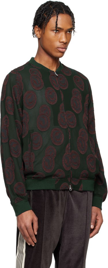 Bomber bunda Needles NEEDLES BB Print Bomber Jacket Zelené | QV122, 1