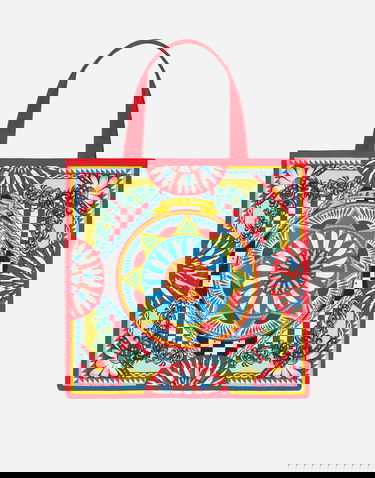 Tote bag Dolce & Gabbana Dolce & Gabbana Carretto Print Shopper Tote Bag Červená | TCS002TCAF1UC067, 3