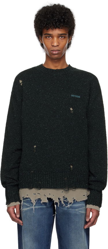 Sveter We11done We11done Grunge Knit Sweater Zelené | WD-KT0-25-621-U-NV, 0