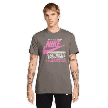Tričko Nike Sportswear Engineered Futura T-Shirt Šedá | HQ9157-289, 0