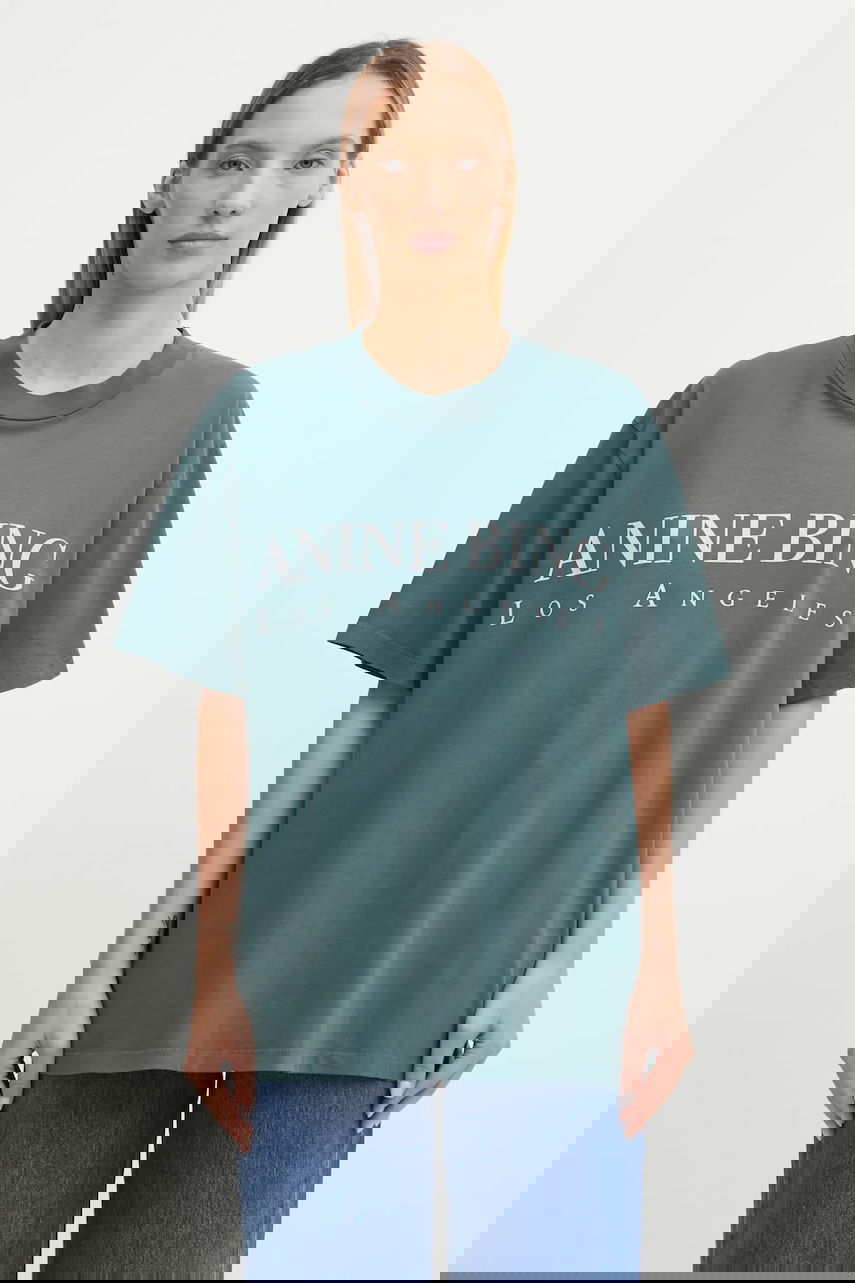 Tričko Anine Bing Anine Bing Ashton Oversized T-Shirt Zelené | A.08.10133, 0