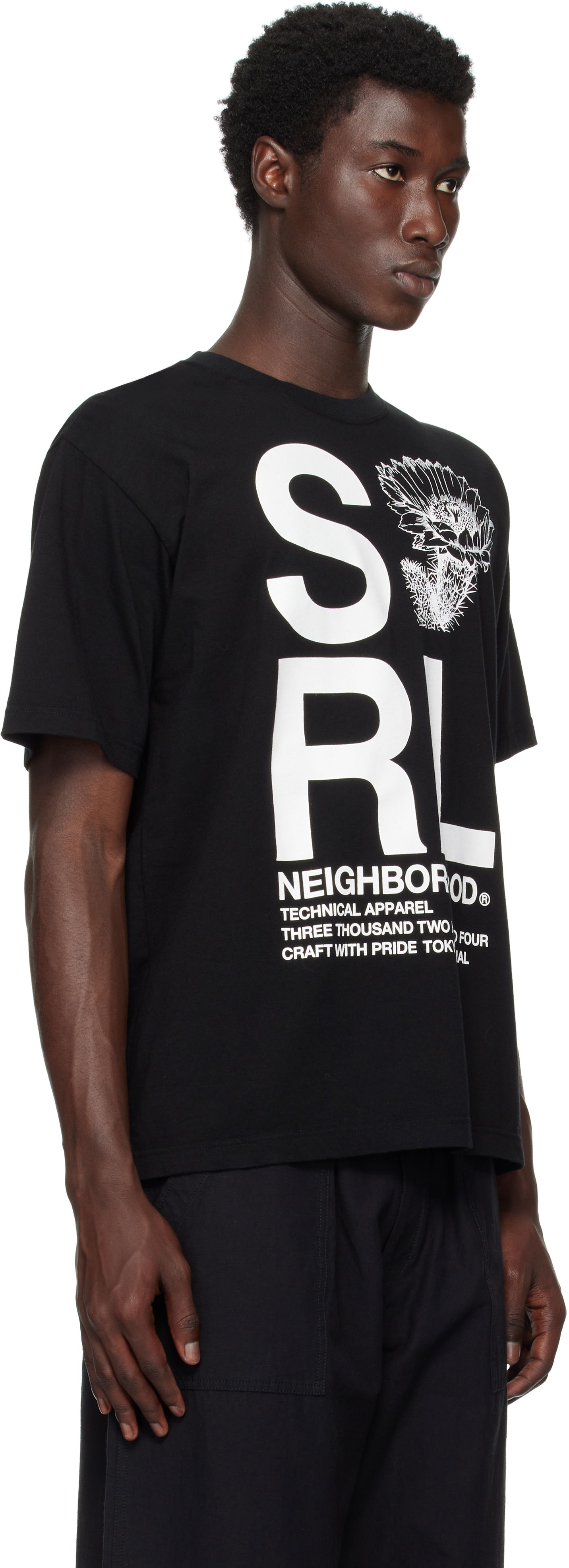 Tričko Neighborhood Neighborhood 'SRL' T-Shirt Čierna | 251PCNH-ST18, 1