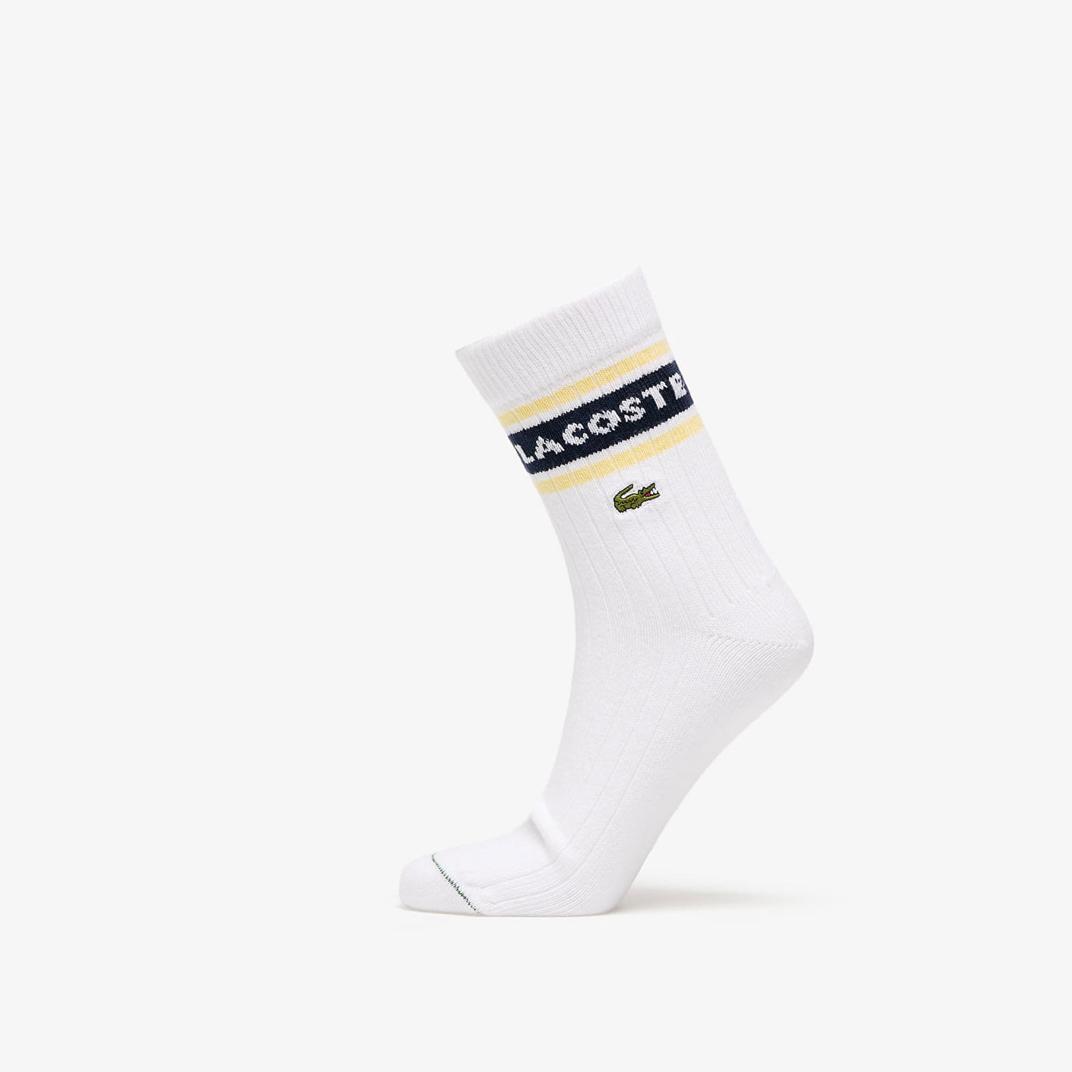 Ponožky Lacoste Lacoste Striped Quarter Socks Biela | RA9304 FWY, 1