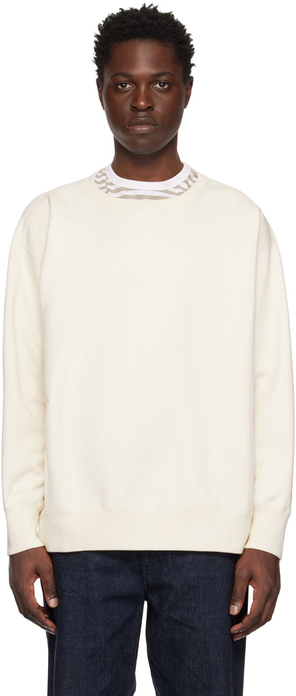 Mikina NANAMICA Crewneck Sweatshirt Biela | SUHS245U, 0