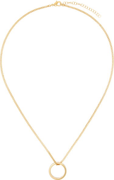 Náhrdelník Maison Margiela MM6 Numeric Minimal Signature Pendant Ring Necklace Béžová | SM6UU0048 P6469, 0