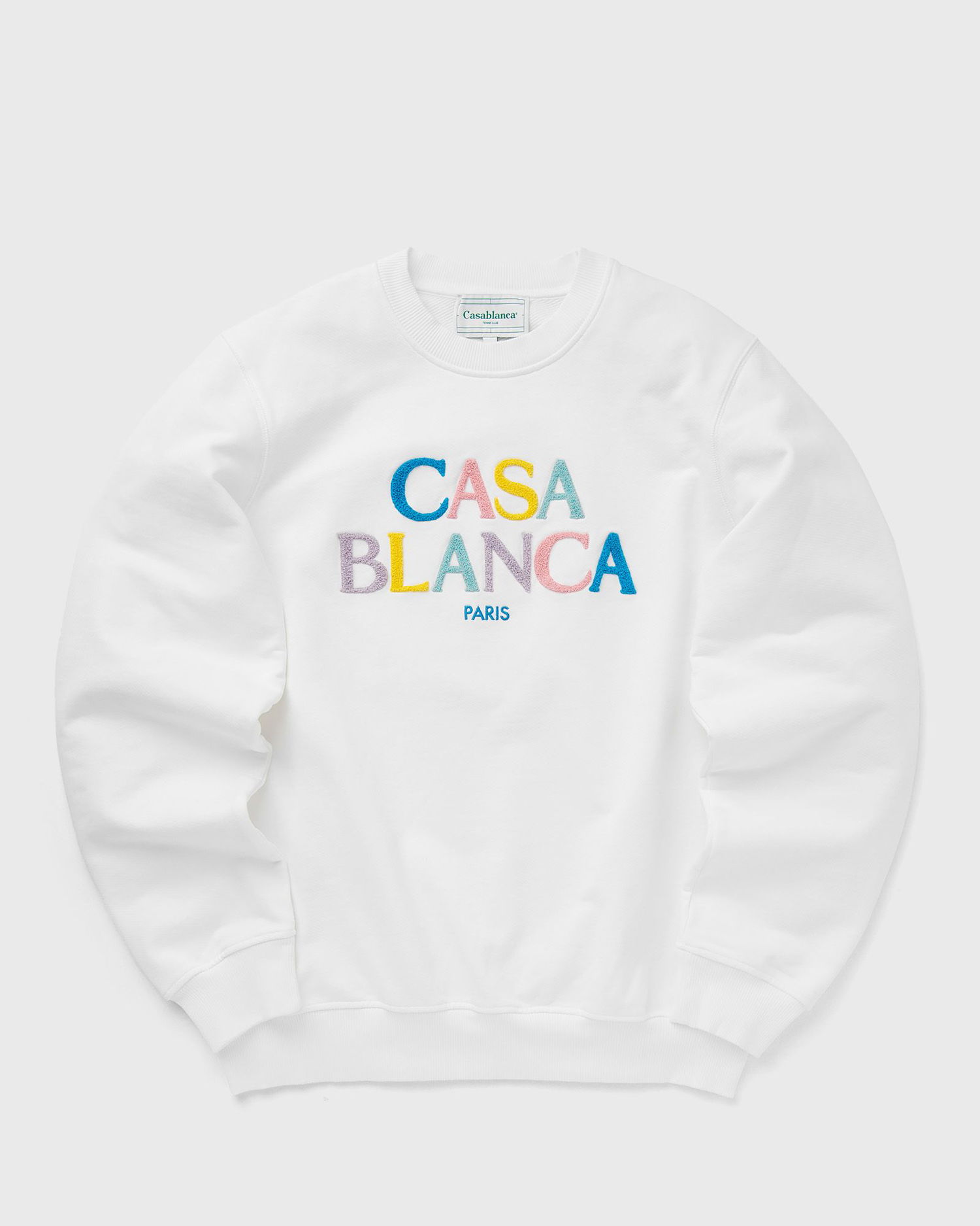 Mikina Casablanca STACKED LOGO EMBROIDERED CHENILLE SWEATSHIRT Biela | MPF24-JTP-001-04, 0