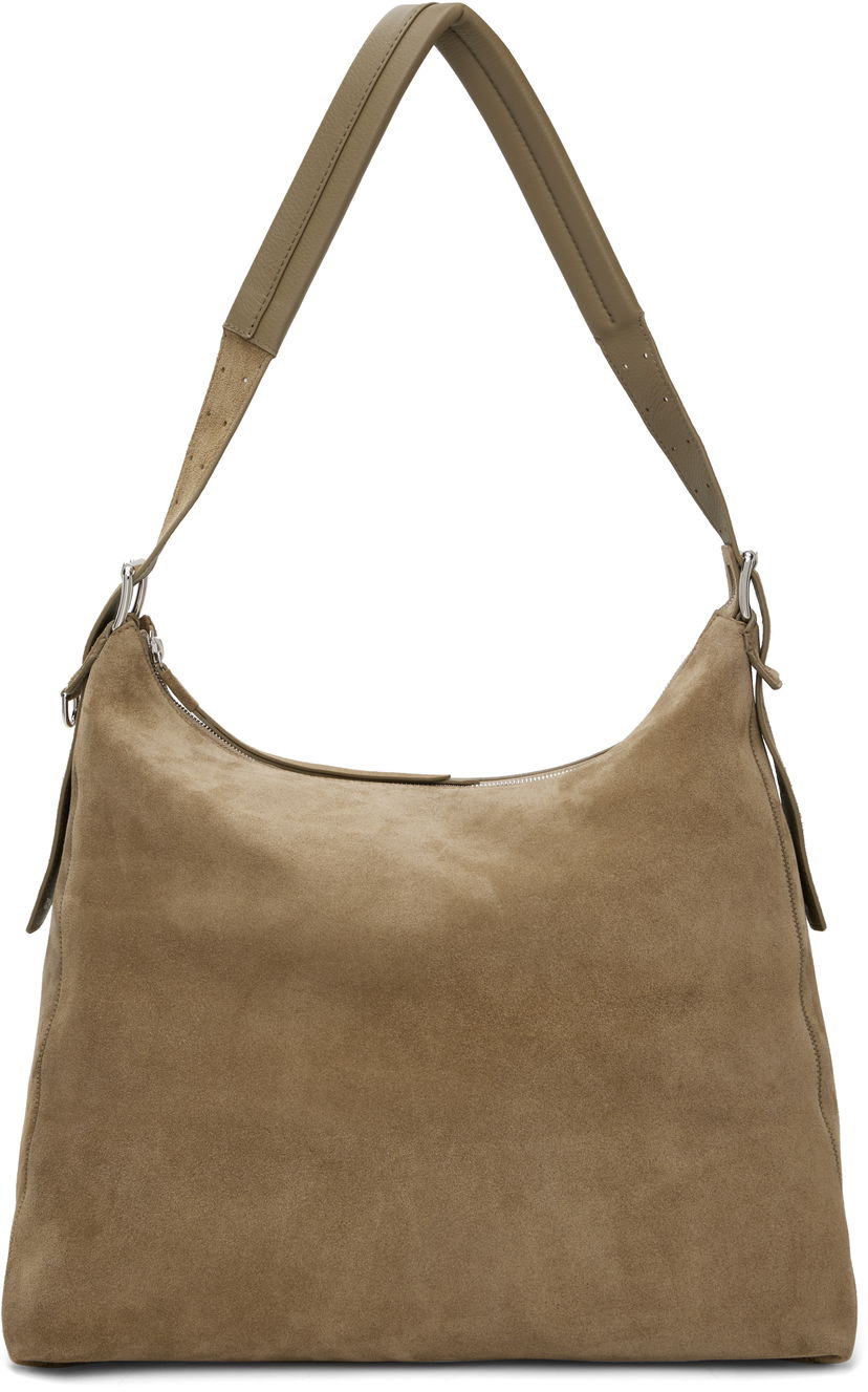 Taška cez rameno LEMAIRE Lemaire Belted Suede Shoulder Bag Hnedá | BG0189 LL0125