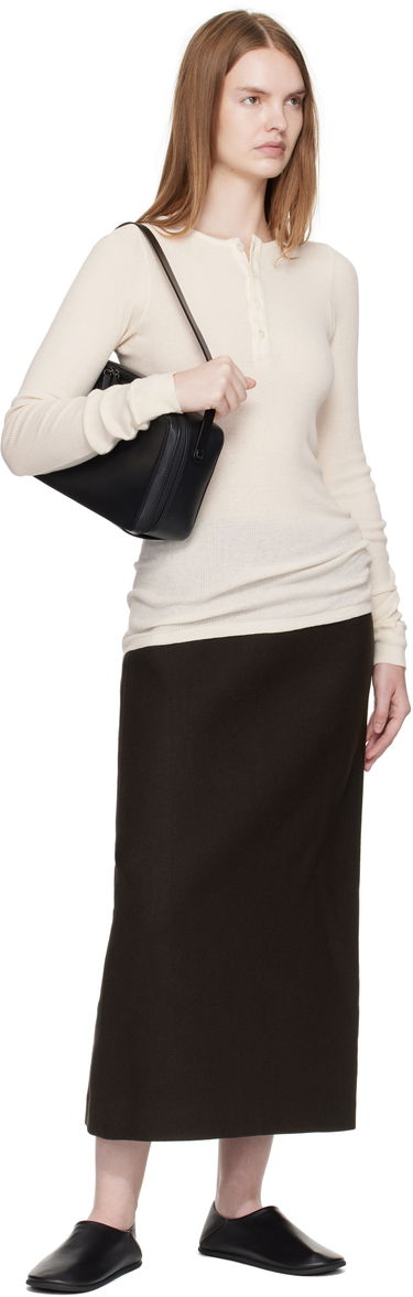 Kabelka AURALEE AURALEE AETA Edition Square Leather Bag Čierna | A25AB01AE, 3