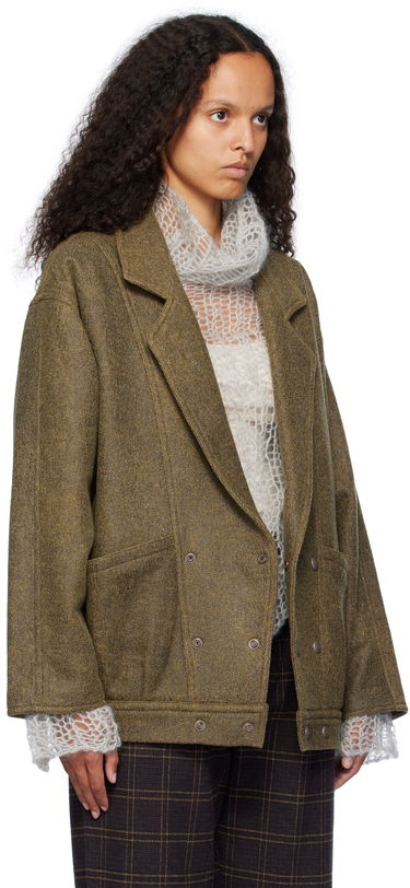 Bunda R13 R13 Double-Breasted Jacket Zelené | R13WR333 R429A, 1