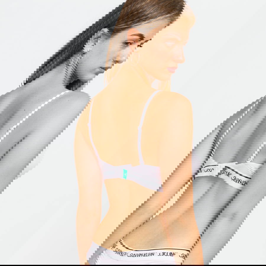 Podprsenka CALVIN KLEIN Unlined Triangle Bra Biela | QF6316E-VOU, 1
