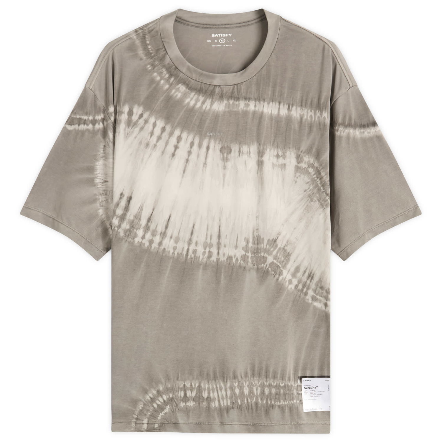 Tričko Satisfy AuraLite™ Tie Dye T-Shirt, Size Large Šedá | 11000-TDMG-SA, 1