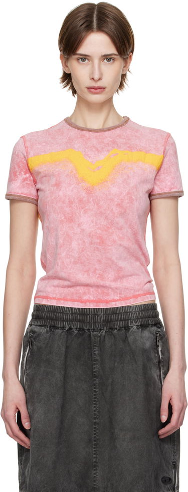 Tričko Diesel Diesel T-Uncutie-Long-Q3 Graphic T-Shirt Ružová | A17316 0SLBB, 0