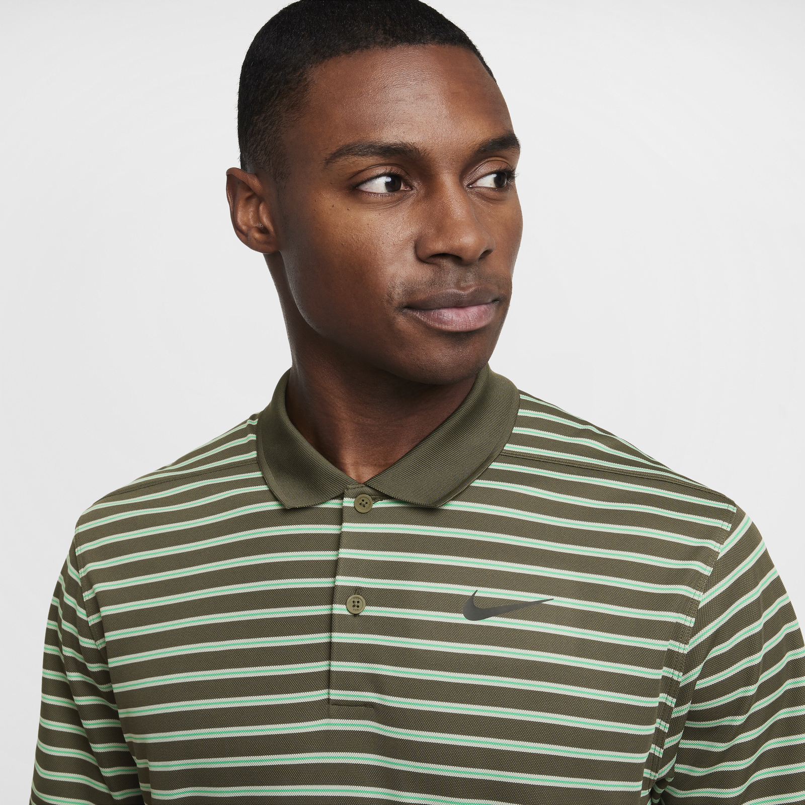 Striped Golf Polo Shirt