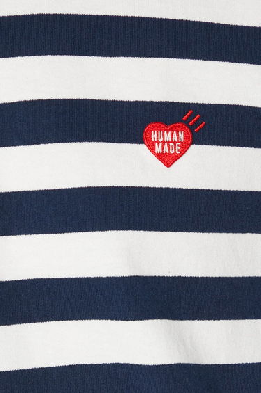 Tričko Human Made Human Made Striped Long Sleeve T-Shirt Biela | HM27CS018, 5