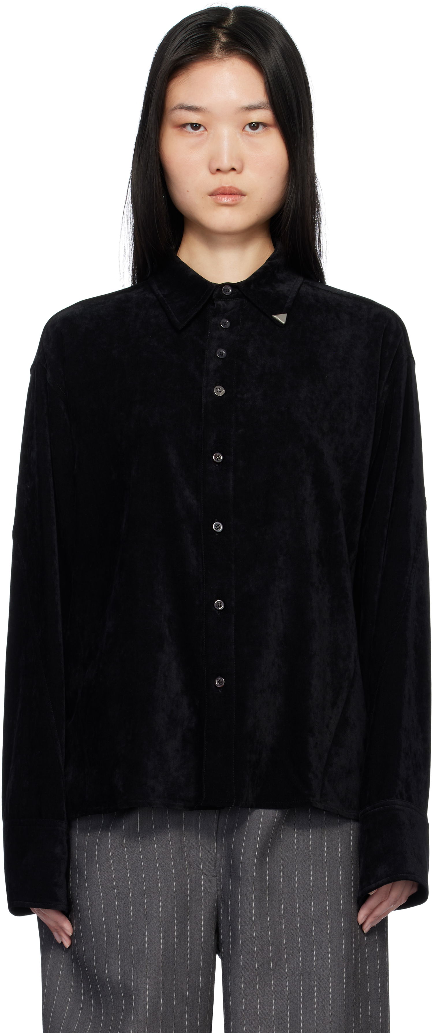 Košeľa ADER ERROR Velvet Shirt Čierna | BN01FWSH0108BK, 0