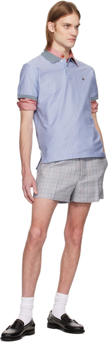 Polo tričko Vivienne Westwood Vivienne Westwood Striped Polo Modrá | 2H01000I-J009D-, 4