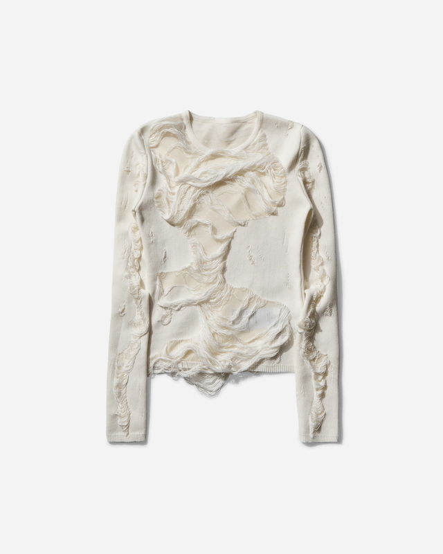 Distressed Crewneck Sweater