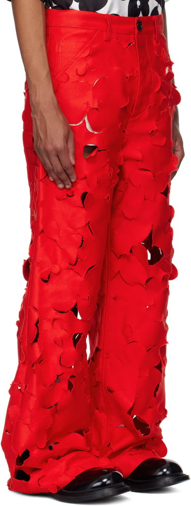 Nohavice Marni Marni Cut-Out Cargo Pants Červená | PUMU0287S0 USR012, 1