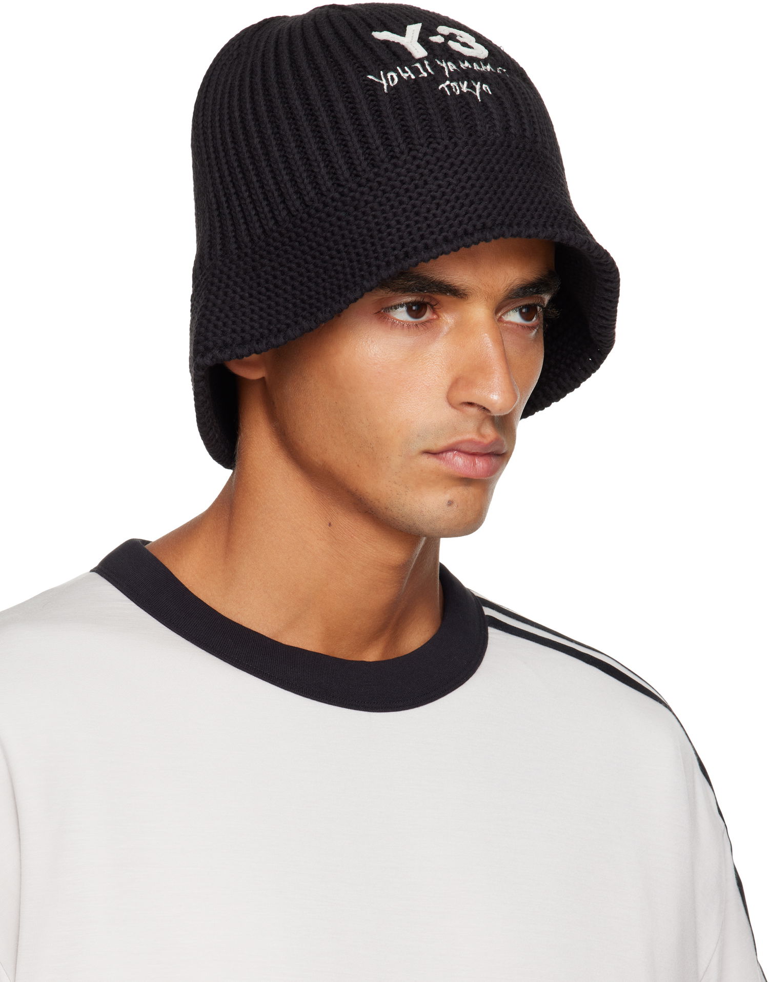 Klobúk Y-3 Y-3 Heritage Knit Bucket Hat Čierna | JX8305, 1