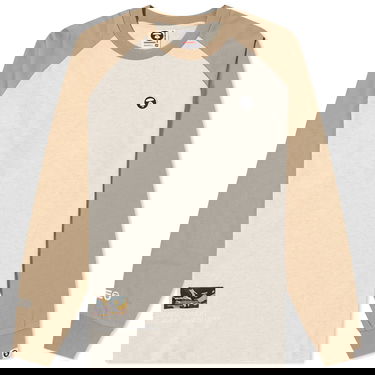 Tričko AAPE by A Bathing Ape AAPE Now Long Sleeve T-Shirt Béžová | AAPLTM1019XXL-BGD, 1