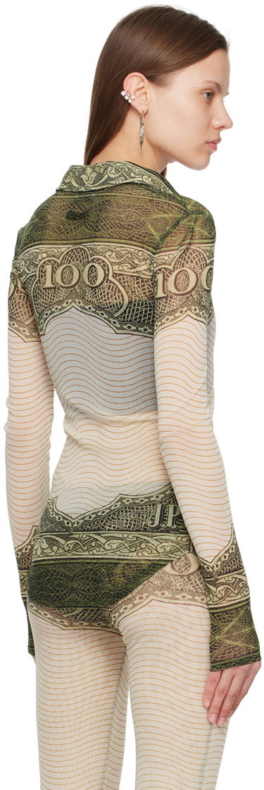 Košeľa Jean Paul Gaultier Gaultier 'The Cartouche' Print Shirt Zelené | 24/25-U-CH044-T515-400300156, 2