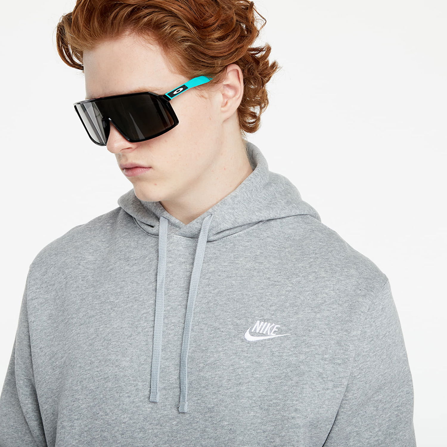 Mikina Nike Sportswear Club Fleece Pullover Hoodie Šedá | BV2654-063, 1