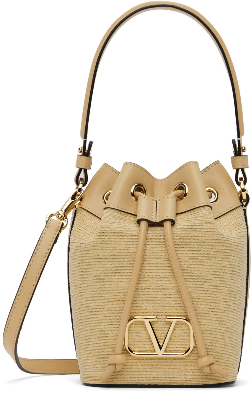 Garavani Beige VLogo Mini Bucket Bag