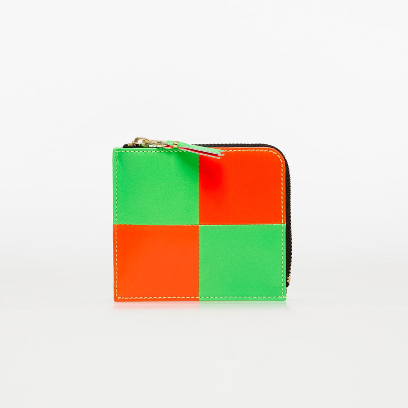 Peňaženka Comme des Garçons Fluo Squares Wallet Rôznofarebný | SA3100FS Orange/ Green