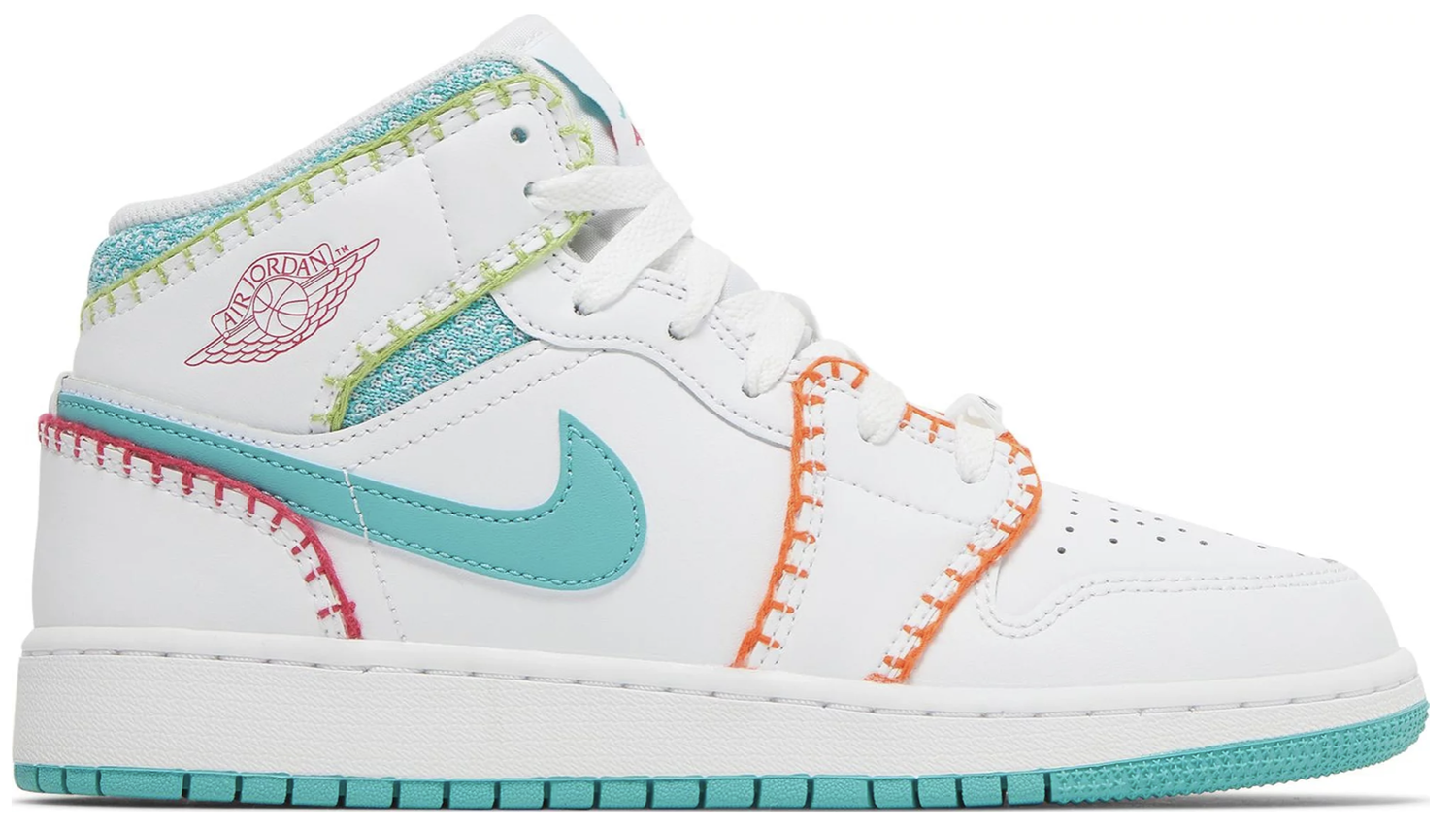 Tenisky a topánky Jordan Air Jordan 1 Mid SE "Multi Knit" GS Biela | DM6218-100, 1