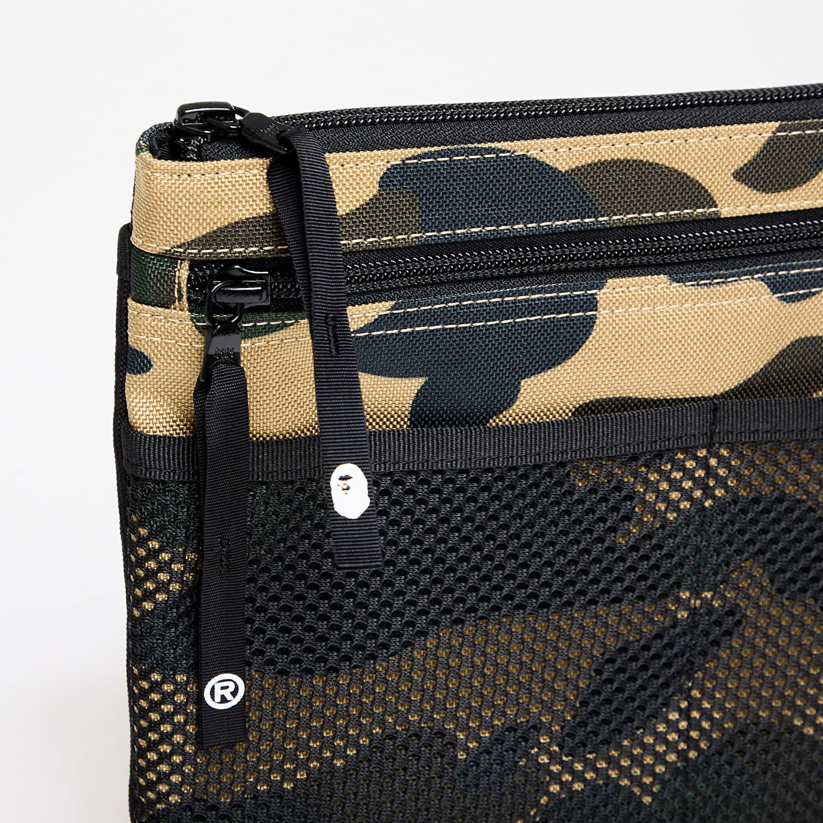 A BATHING APE 1St Camo Cordura Sacoche Yellow 1L