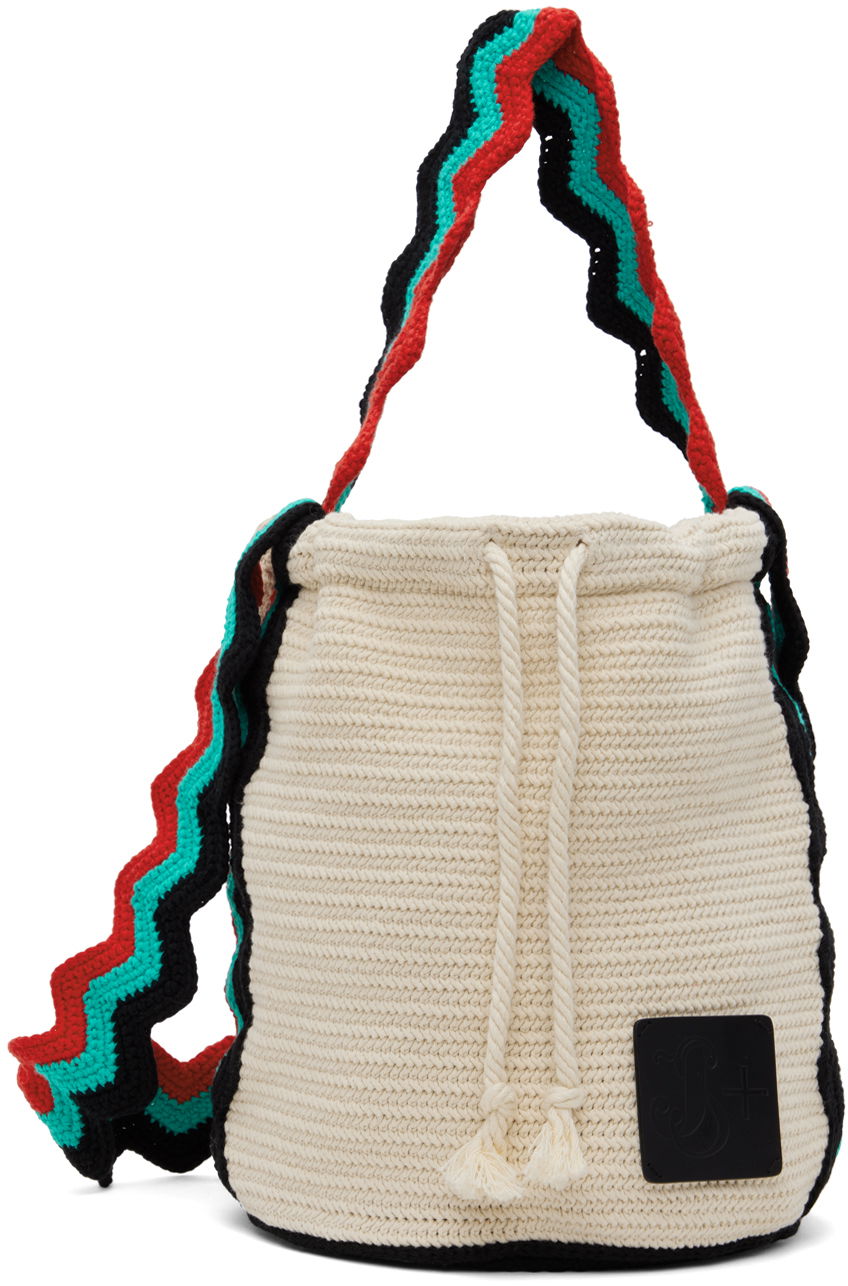 Taška cez rameno Jil Sander Knit Bag Béžová | J40ZZ0132_J15417, 0