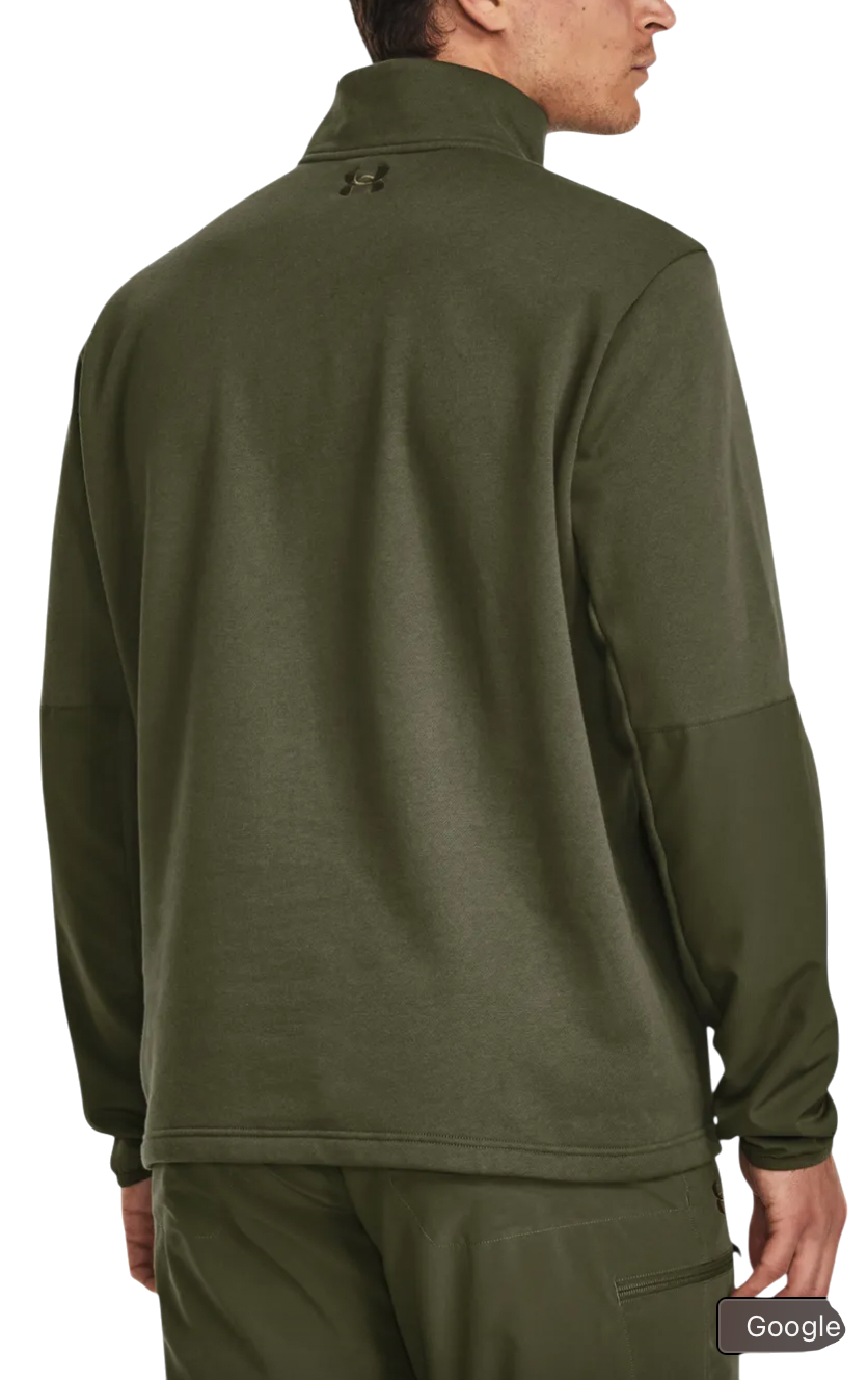 Mikina Under Armour Under Armour Tac Rival Job Fleece 1/4 Zip Zelené | 1379203-390, 1