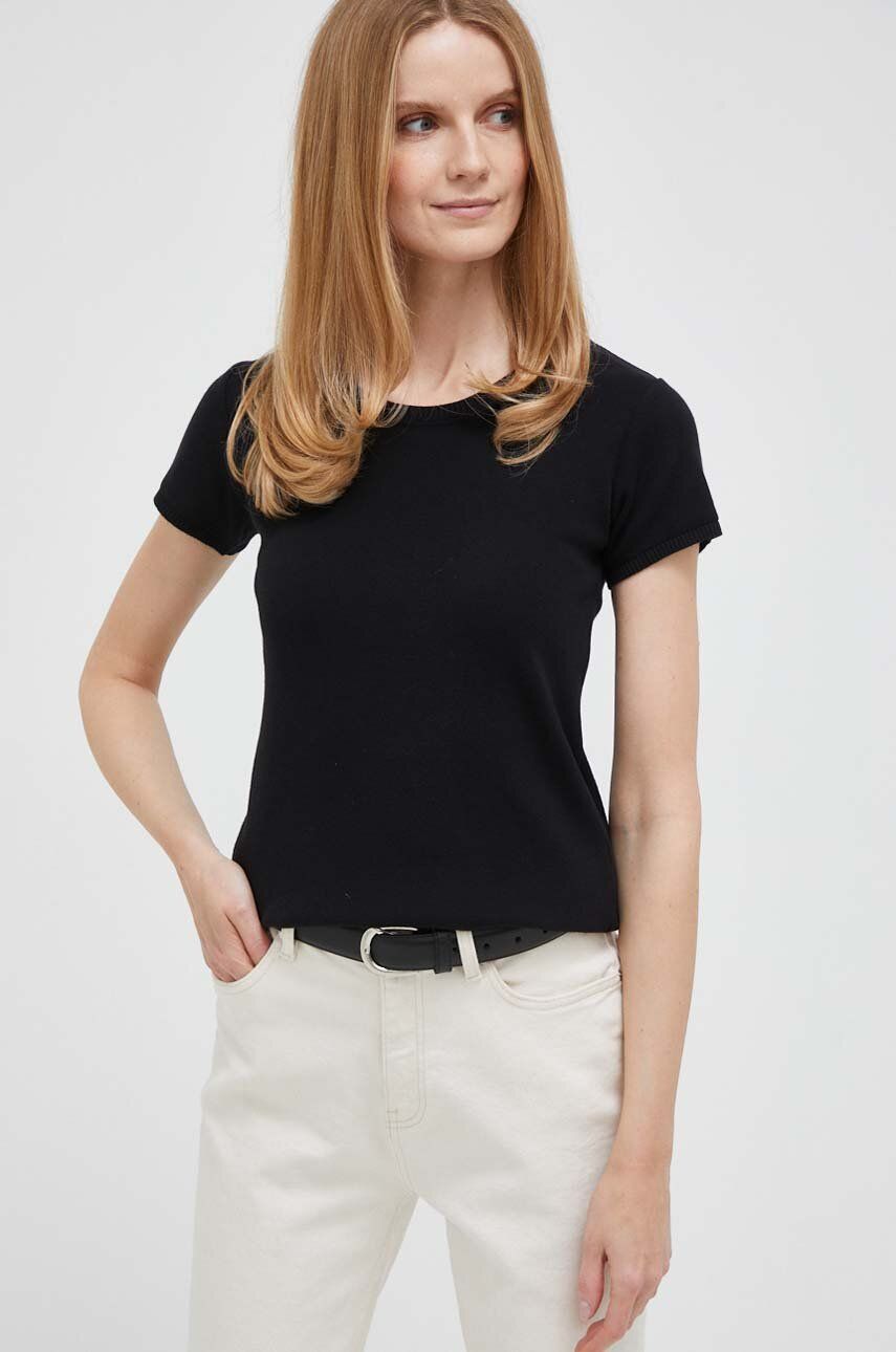 Tričko United Colors of Benetton Tee Čierna | 1091D1M10.100, 0
