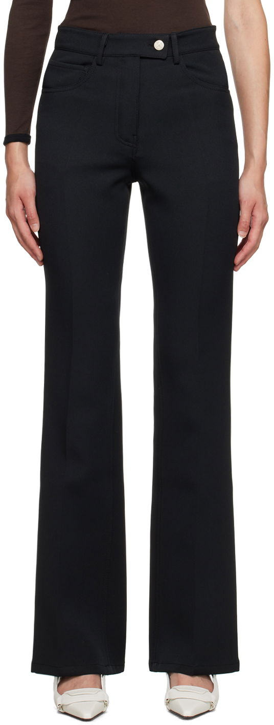 Nohavice Courrèges Bootcut Trousers Čierna | 123CPA018PL0007, 0
