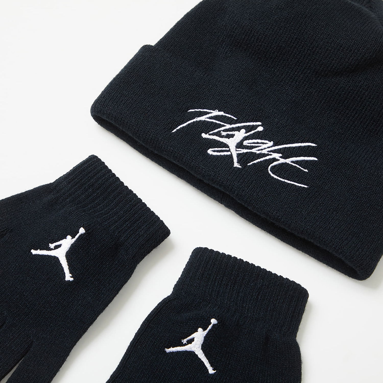 Kulicha Jordan Flight Beanie Set Čierna | 9A0695-023, 1