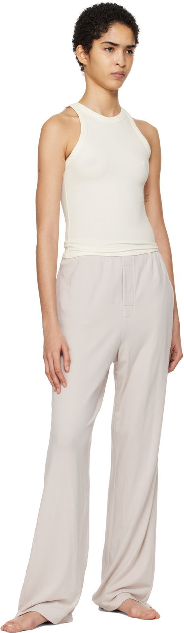 Tielko SKIMS Jersey Crew Neck Tank Top Biela | TP-TNK-5516W, 3
