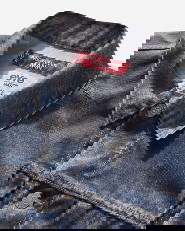 Bunda Junya Watanabe BerBerJin Inkjet Printed Denim Jacket Modrá | WO-J910-100 001, 4