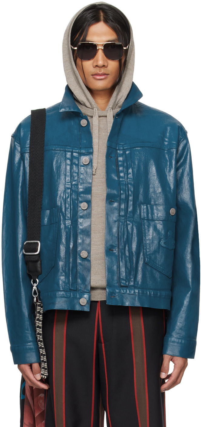 Bunda Vivienne Westwood Marlene Denim Jacket Modrá | 3901000D-W00NI-DE, 0