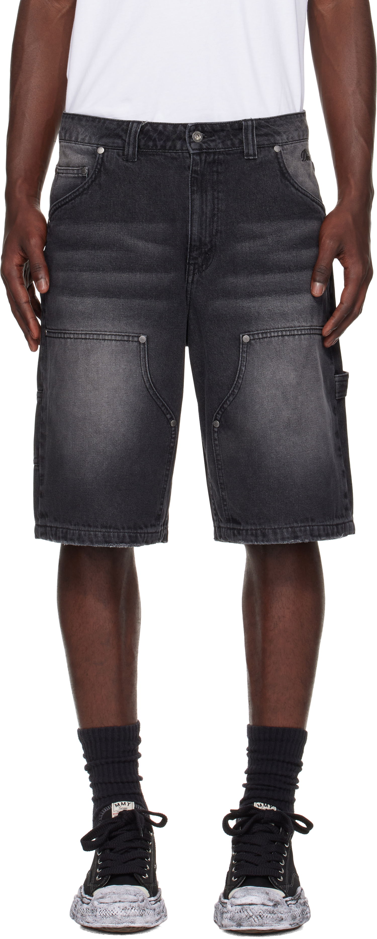 Šortky Dime Dime Carpenter Denim Shorts Čierna | DIMESU2517BLK, 0