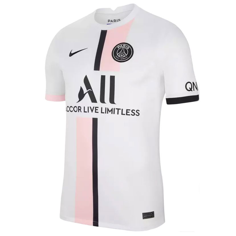 Dres Nike Paris Saint-Germain Breathe Stadium Away Replica Shirt 2021 With Messi 30 Printing Jersey White/Arctic Punk/Black Biela | CV7902-30