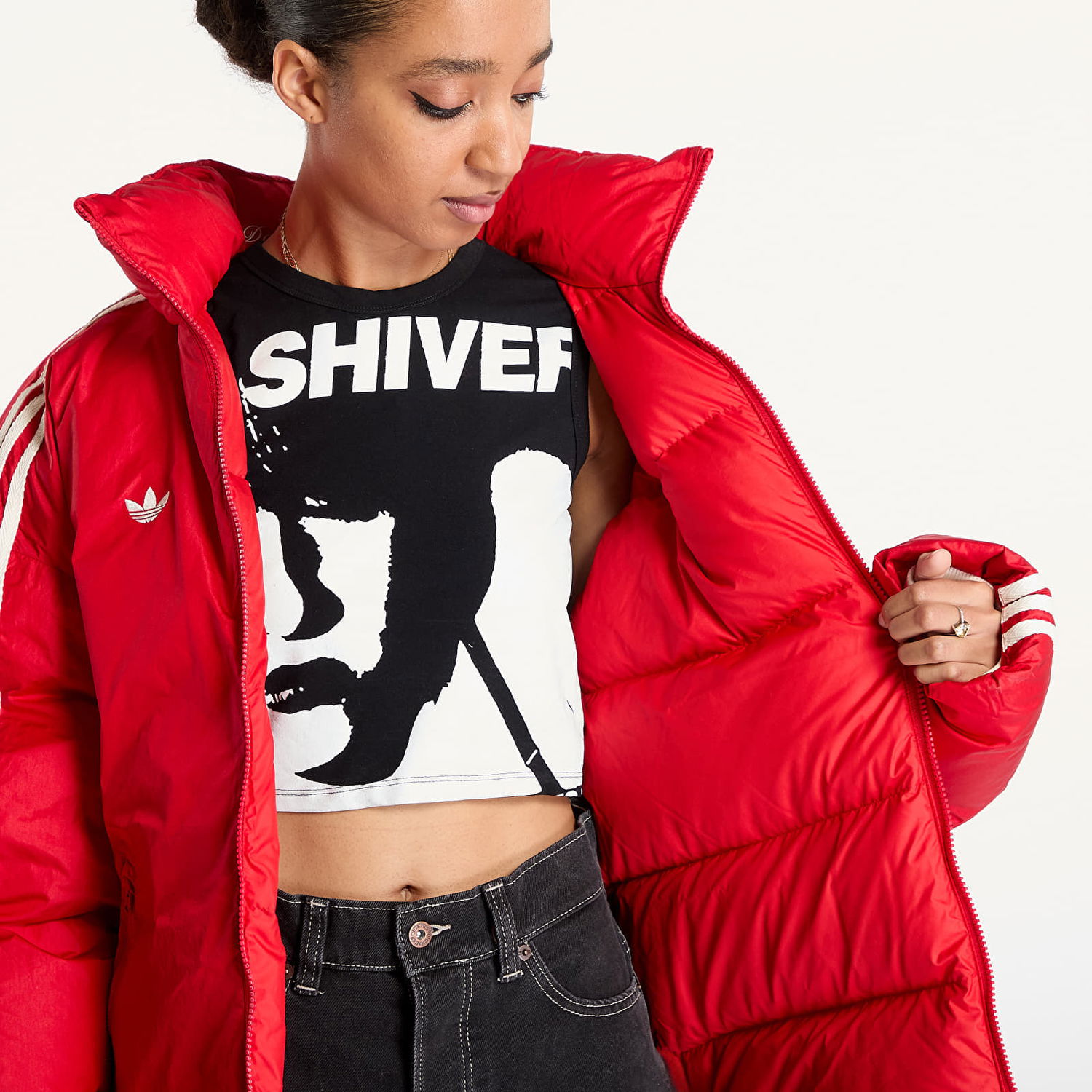 Prešívaná bunda adidas Originals AVAVAV x Jacket Better Scarlet Červená | JG1427, 1
