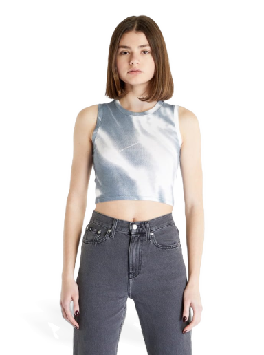 Crop Top CALVIN KLEIN Motion Blur Aop Rib Tank Top Šedá | J20J220728 0IM